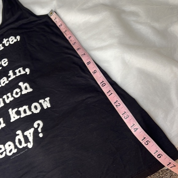 BLACK BEAR DANCE TANK SIZE M MEDIUM RUNS LARGE NWOT DEAR SANTA, BEFORE I EXPLAIN - Picture 7 of 12